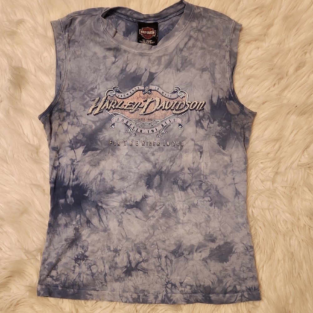 Harley-Davidson Purple Gray Muscle Tee